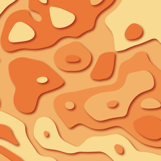 Cartoon topographic material input.
