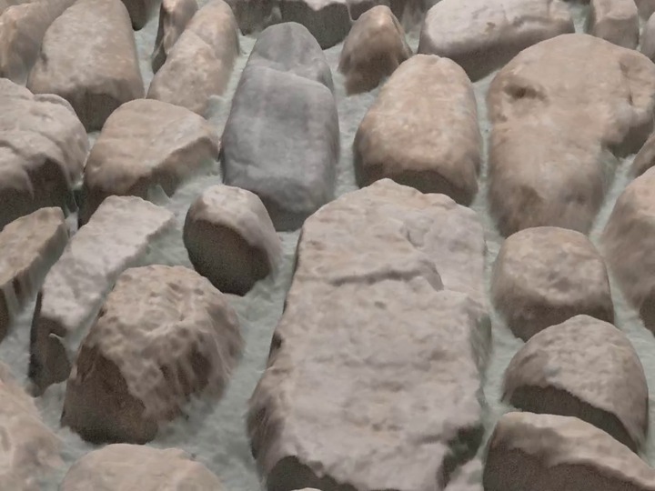 Ground truth rubble wall.